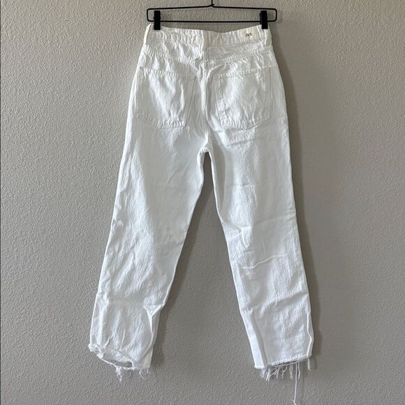 ZARA White High Rise Straight Jeans size 4 - Picture 5 of 6